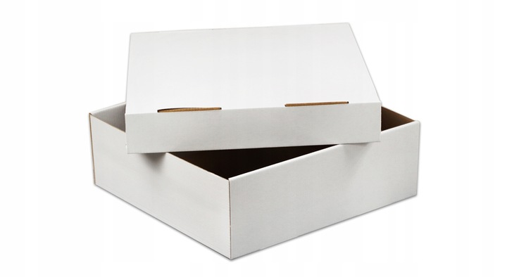 Pudełko karton na muffiny pączki 30x30x10 cm białe opakowanie BARDZO MOCNE