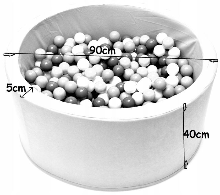 Suchy Basen z Kulkami 90x40 200 z piłkami- basenik z piłeczkami WELOX