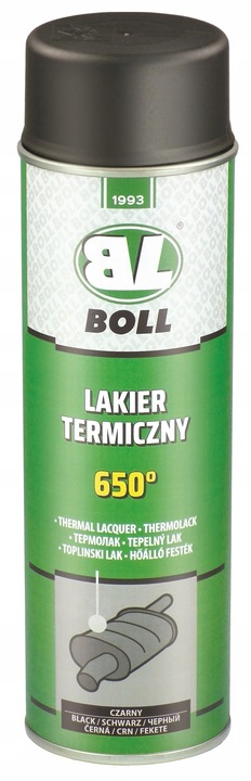 BOLL Lakier termiczny 650 C - spray CZARNY 500 ml