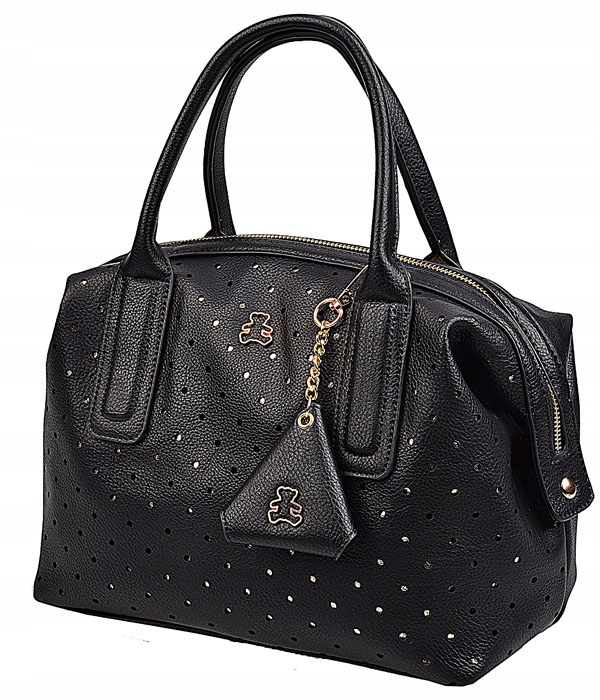 LULU TORBA torebka Damska kuferek Listonoszka ażurek pasek