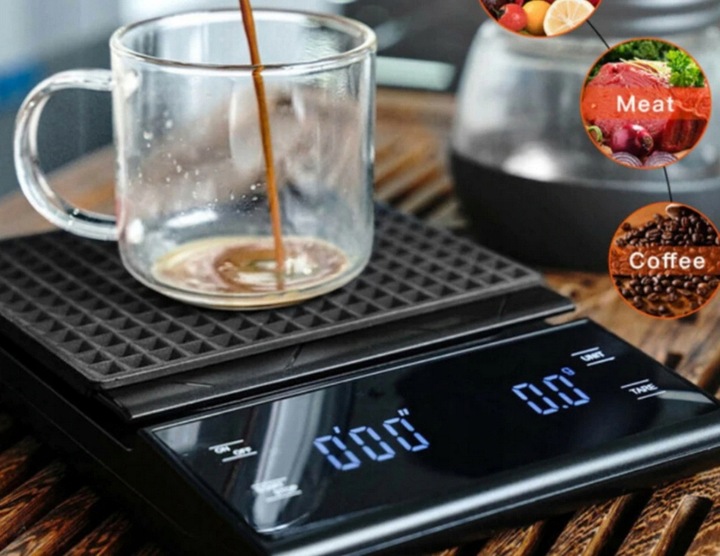 Elektroniczna waga do kawy ETECH SFC-01WK 3 kg / 0,1g TIMER BARISTYCZNA