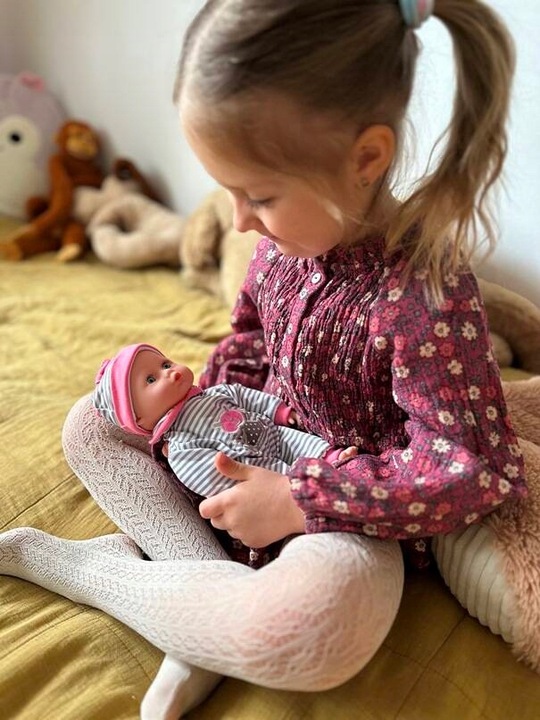 Lalka Bobas Miękka Niemowlę Mówi Śpiewa Interaktywna Niemowlak Mówiąca