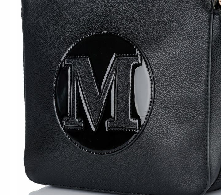 MONNARI Torebka na ramię LISTONOSZKA Pojemna PASEK LOGO PREMIUM