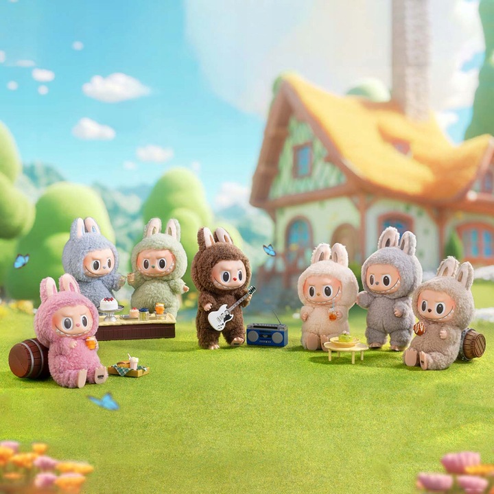 Biały LABU-BU 1RD THE MONSTERS ANIME DUŻA LALKA PLUSZOWA Bez pudełka