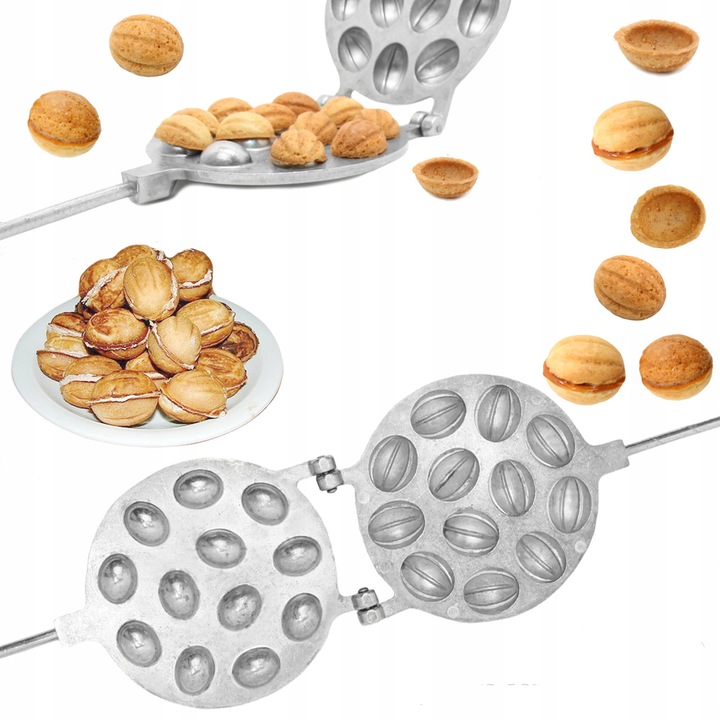 FORMA OPIEKACZ DO PIECZENIA CIASTEK ORZESZKÓW PATELNIA NA ORZESZKI DUŻE #70