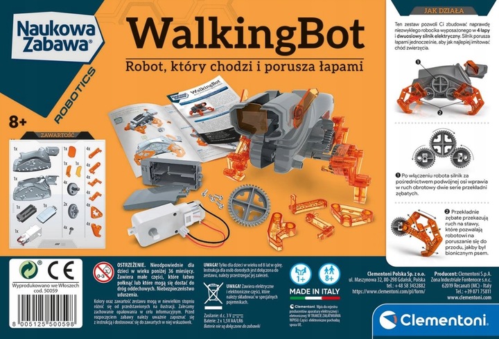 Chodzący robot bioniczny WALKINGBOT Clem 50059