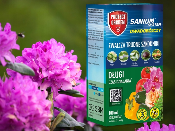 SANIUM SYSTEM OWADOBÓJCZY 100ml/37L środek na mszyce przędziorki ziemiórki