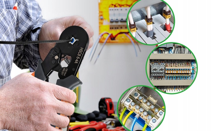 ZACISKARKA DO TULEJEK PRASKA KONEKTORÓW KOŃCÓWEK KABLI 1200 TULEJEK