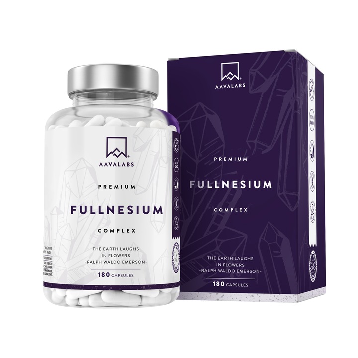 MAGNEZ COMPLEX 5 rodzajów 400mg Bisglicynian Taurynian 180 Kapsułek