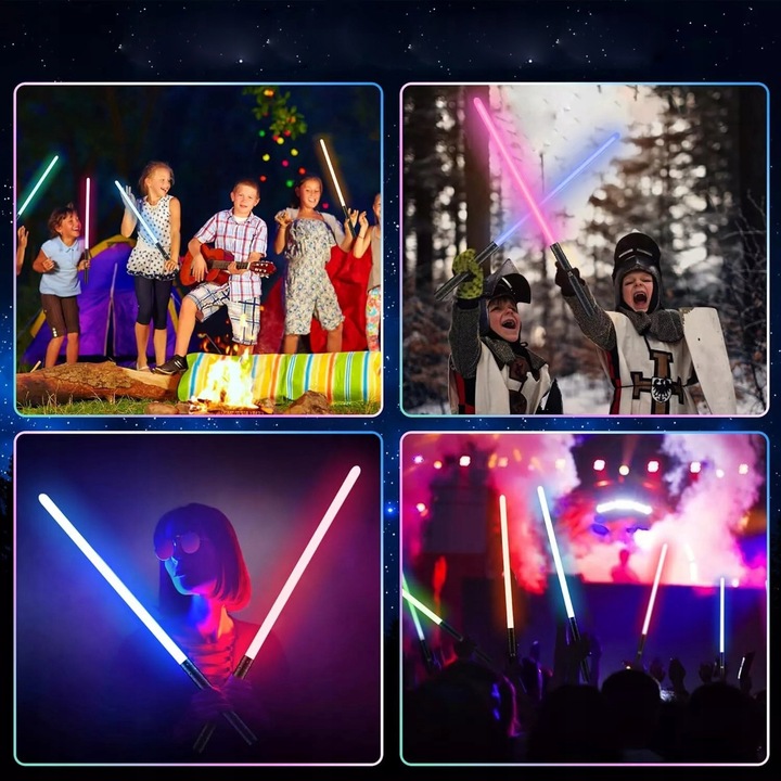 ZABAWKOWY MIECZ ŚWIETLNY ŚWIECĄCY Z DŹWIĘK 14 KOL