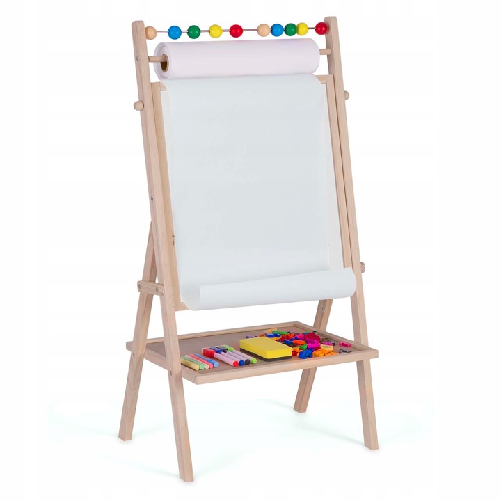 TABLICA EDUKACYJNA DLA DZIECKA +3 PAPIER DO RYSOWANIA PISANIA ZESTAW XXL