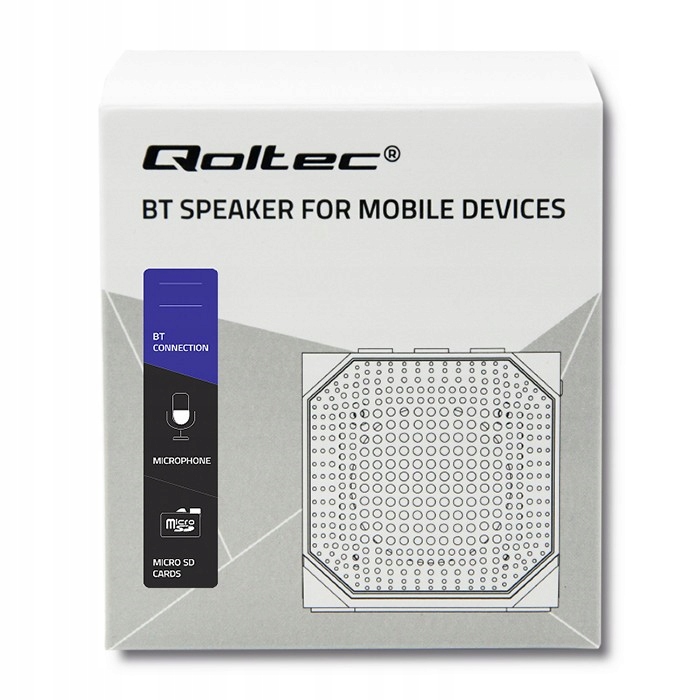 Qoltec Przenośny głośnik Bluetooth 3W | Double spe