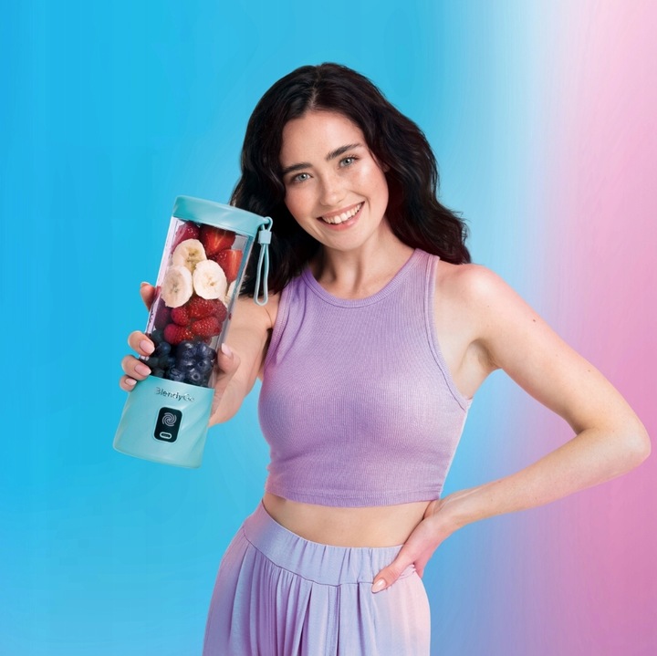 Blender bezprzewodowy BlendyGo 3 550ml USB Miętowy