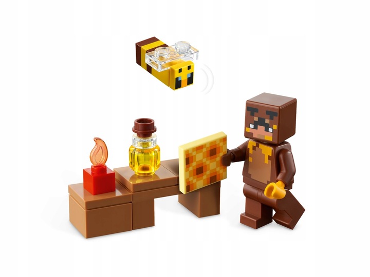 LEGO Minecraft Pszczeli ul 21241 + Plaża zółwi 30432