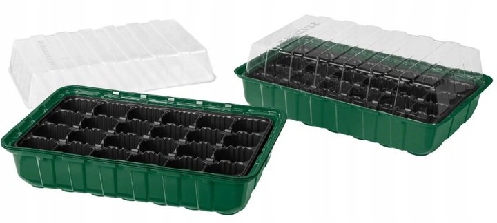 PARKSIDE Zestaw 4 Pojemników do Uprawy Roślin 96 Przegródek + Pokrywy
