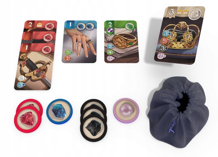 Splendor: Pojedynek, taktyczna gra dla dwóch mistrzów jubilerskich! 2 osob