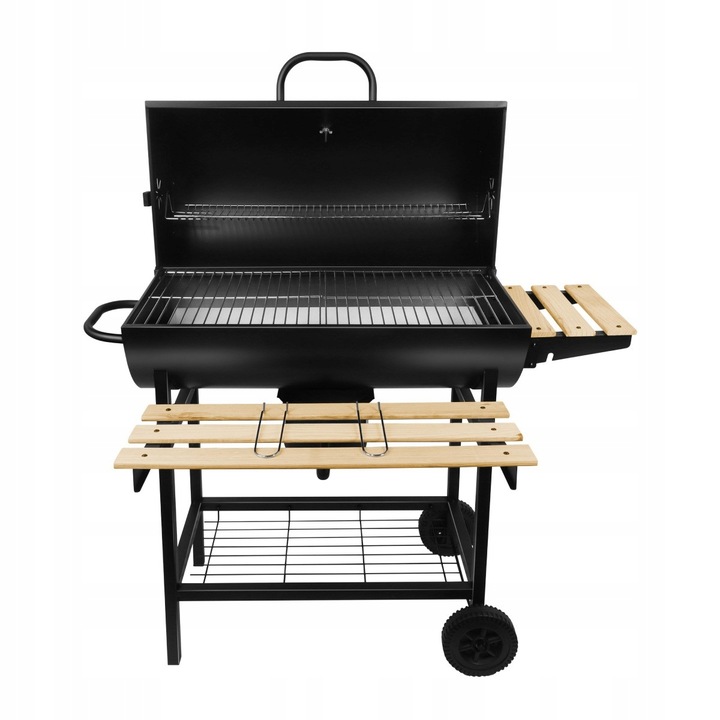 GRILL Z POKRYWĄ OGRODOWY WĘGLOWY DUŻY MARK ADLER ROAST 8.0 NA KÓŁKACH