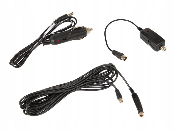 ANTENA PANELOWA AKTYWNA DVBT-2 SAMOCHODOWA PRZYSSAWKA NA SZYBĘ 4K LTE MUX-8