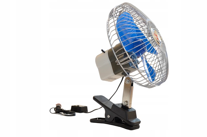 WIATRAK WENTYLATOR SAMOCHODOWY 12V Z KLIPSEM 6CALI