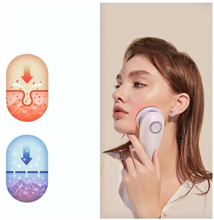 MEZOTERAPIA BEZIGŁOWA MASAŻER EMS TWARZY LIFTING 8W1 FRENNE ZESTAW + GRATIS