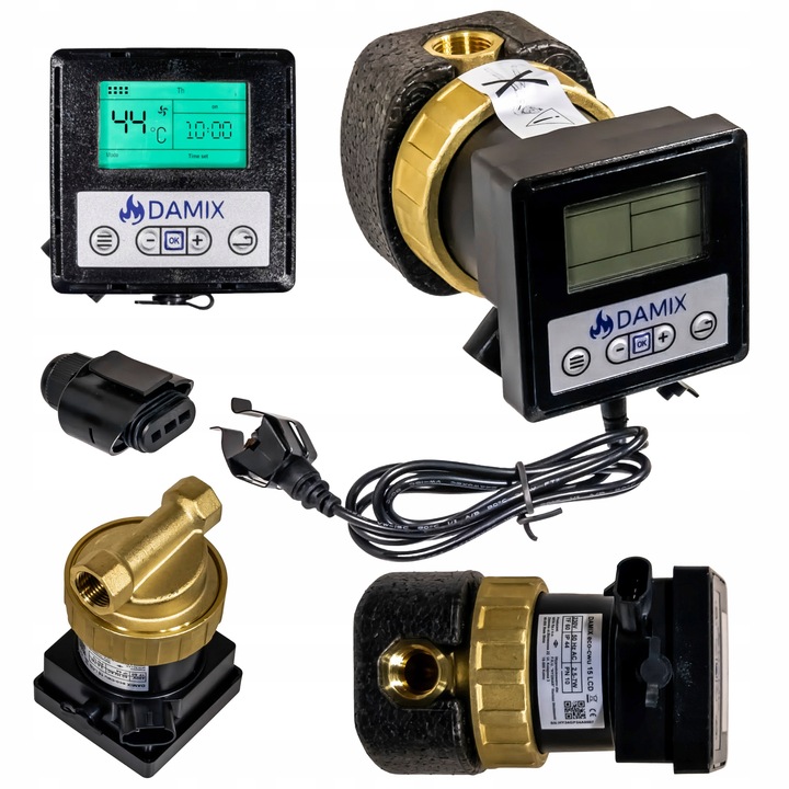 POMPA POMPKA CYRKULACYJNA CWU ELEKTRONICZNA ENERGOOSZCZĘDNA PROGRAMATOREM