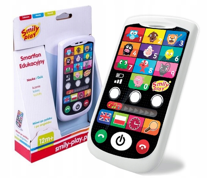 SMILY PLAY EDUKACYJNY SMARTFON dotykowy