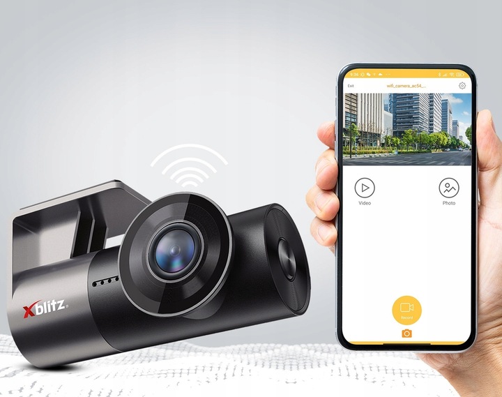 WIDEOREJESTRATOR DO AUTA SAMOCHODU XBLITZ Z10 SLIM DVR FULL HD WIFI KAMERA