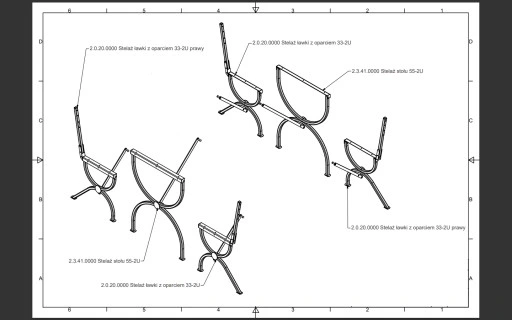 ZESTAW STELAŻY OGRODOWYCH 2U - Same stelaże
