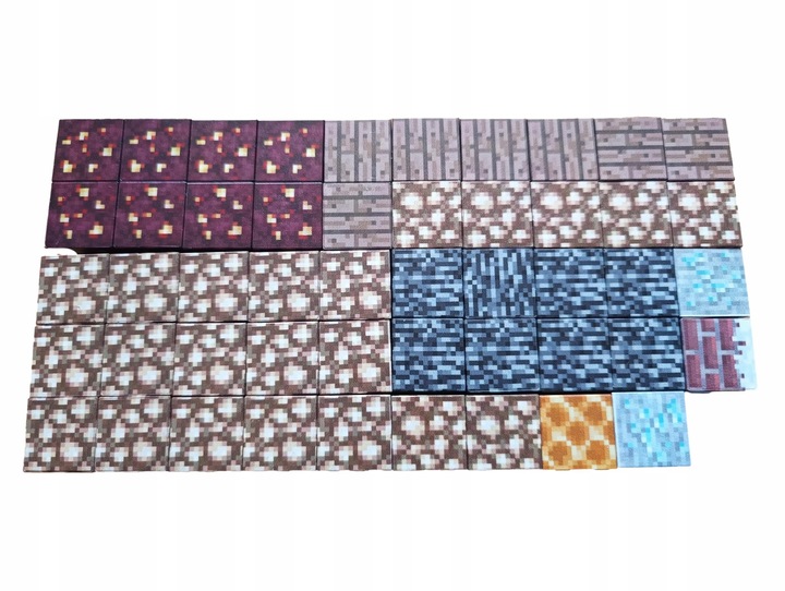 KLOCKI MAGNETYCZNE MOCNE KLOCKI SZEŚCIANY 100 SZT 2 x LUDZIK KLOCKI PIKSELE