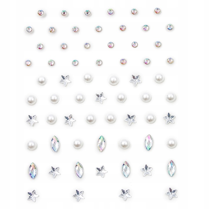KRYSZTAŁKI NAKLEJKI DIAMENCIKI TWARZ OCZY