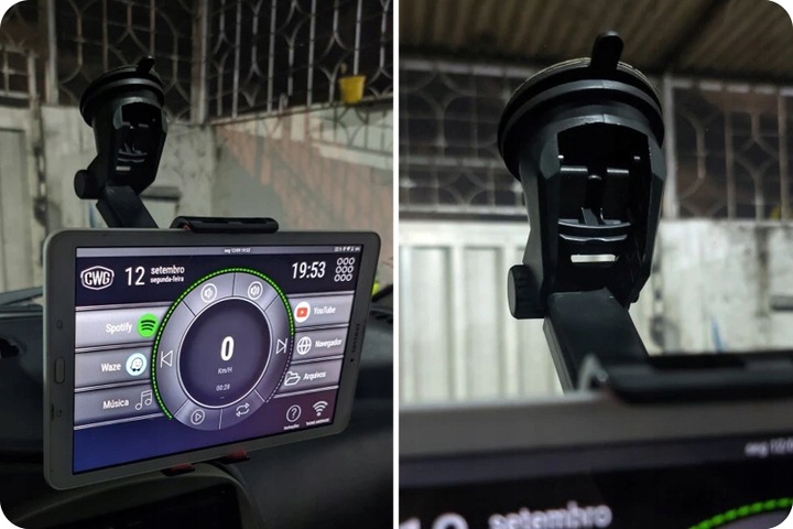 UCHWYT DO SAMOCHODU NA TELEFON TABLET SZYBĘ KOKPIT