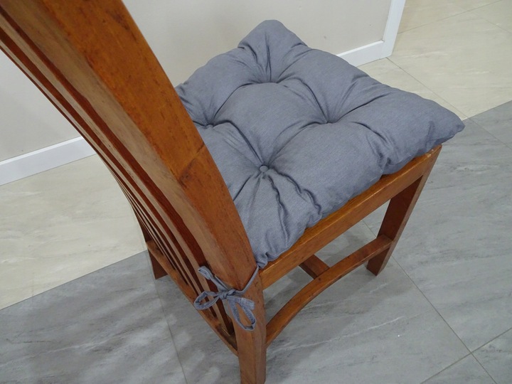 Poduszka na KRZESŁO TRAPEZ SZARA