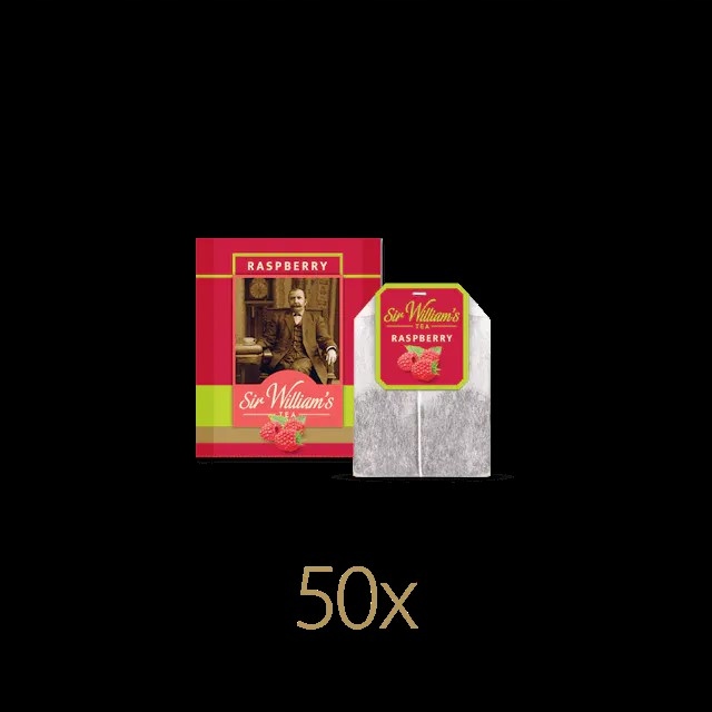Owocowa Herbata Sir William’s Tea Raspberry 50 Saszetek