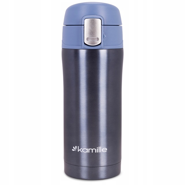 KUBEK TERMICZNY TERMOS STALOWY 100% SZCZELNY pojemny bidon KAMILLE 320 ml