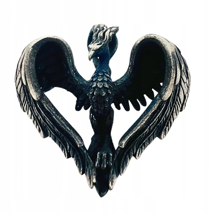 Męska zawieszka Feniks - charms na łańcuszek Mistyczny Fenix, srebro 925