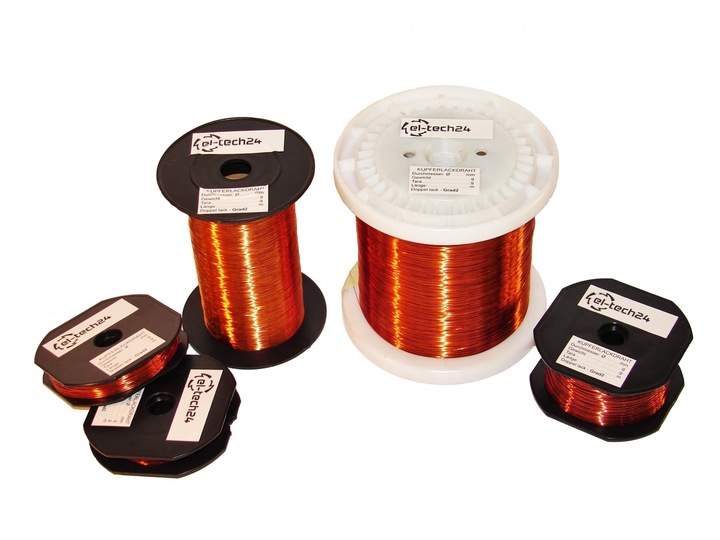 DRUT NAWOJOWY miedziany DN2E - 1mm - 1kg - 141m