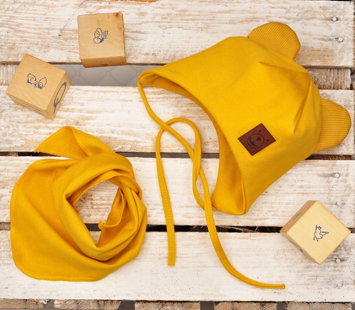 KOMPLET czapka apaszka 36-38 wiosna jesień CHŁOPAK