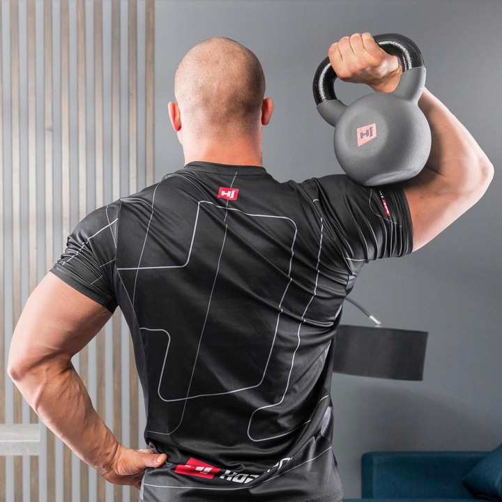 Kettlebell 8kg kettle odważnik żeliwny ciężarek do ćwiczeń crossfit mocne