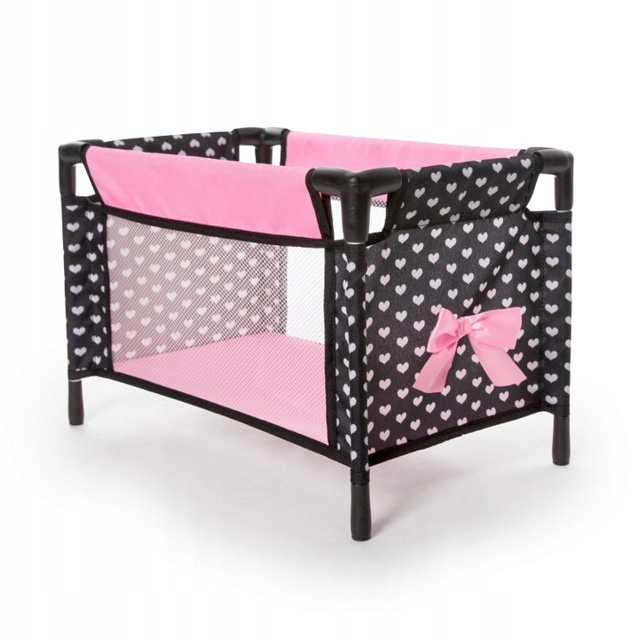 Łóżeczko turystyczne z akcesoriami 9w1 Krzesłko do karminia 61760AB Bayer