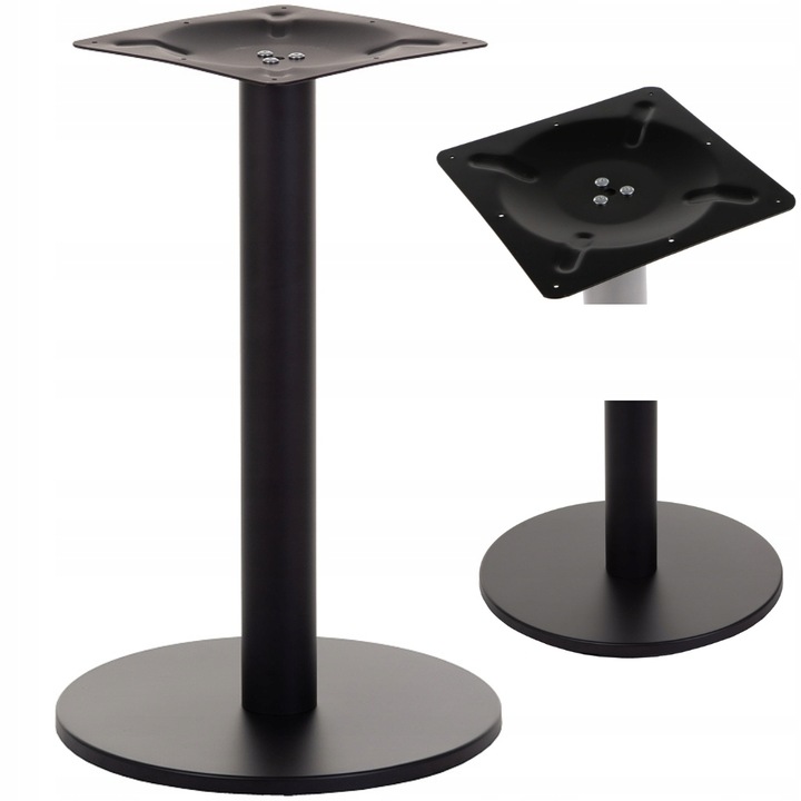 Podstawa noga do stołu nóżka stolika okrągła czarny loft pojedyncza solidna