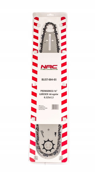 PROWADNICA DO PIŁY 16" NAC + ŁAŃCUCH ORYGINAŁ