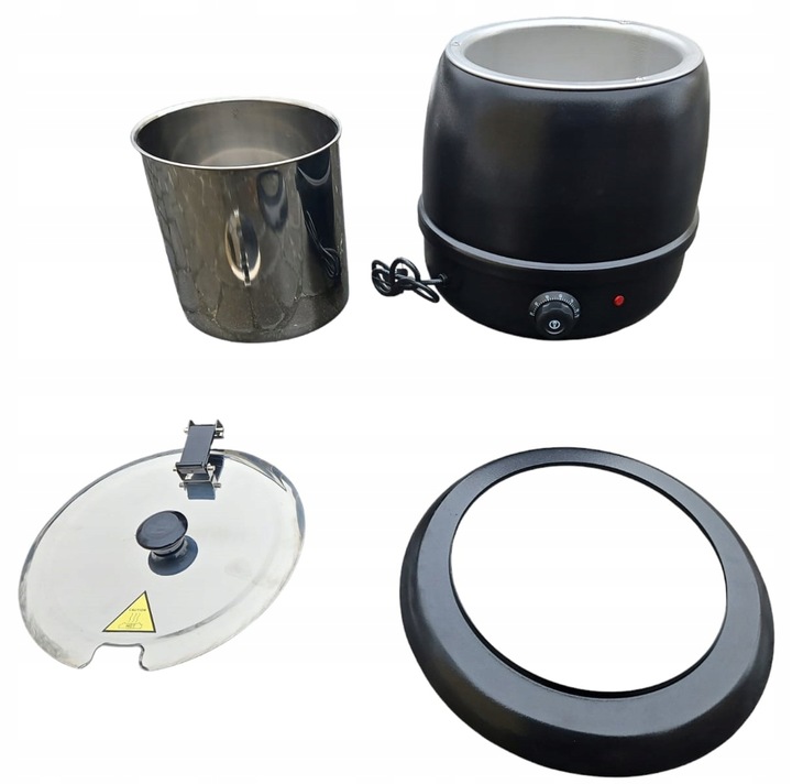 Kociołek podgrzewacz do zup bemar warnik 10l 400W nie przypala 2 ścianki