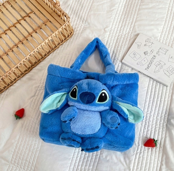 TOREBKA PLUSZAK STICH STITCH MASKOTKA PLUSZOWA TOREBECZKA NA RAMIĘ DZIECI