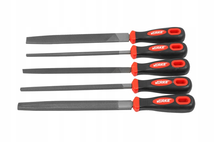 ZESTAW PILNIKÓW PILNIK ŚLUSARSKI ZDZIERAK TARNIK METALU PŁASKI OKRĄGŁY 20cm