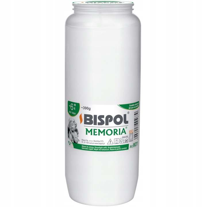 Wkłady Olejowe Do Zniczy Bispol WO11 144h 16 Sztuk Długo Palące