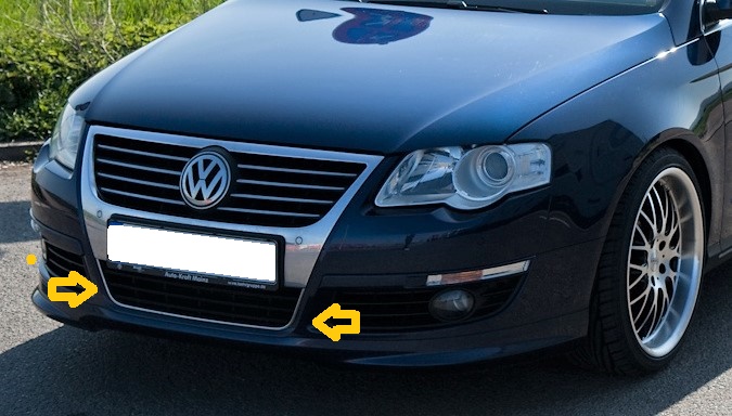 VW PASSAT B6 3C 05-10 KRATKA GRILL ZDERZAKA ŚRODEK