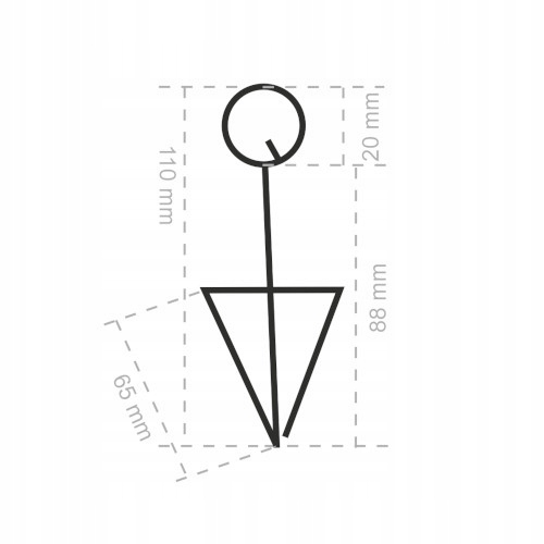 Podstawka cenowa trójkątna do cenówek 25 szt.
