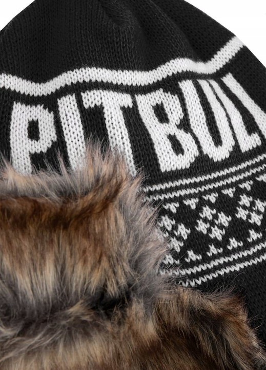 CZAPKA ZIMOWA PIT BULL USZATKA CIEPŁA WYGODNA PITBULL