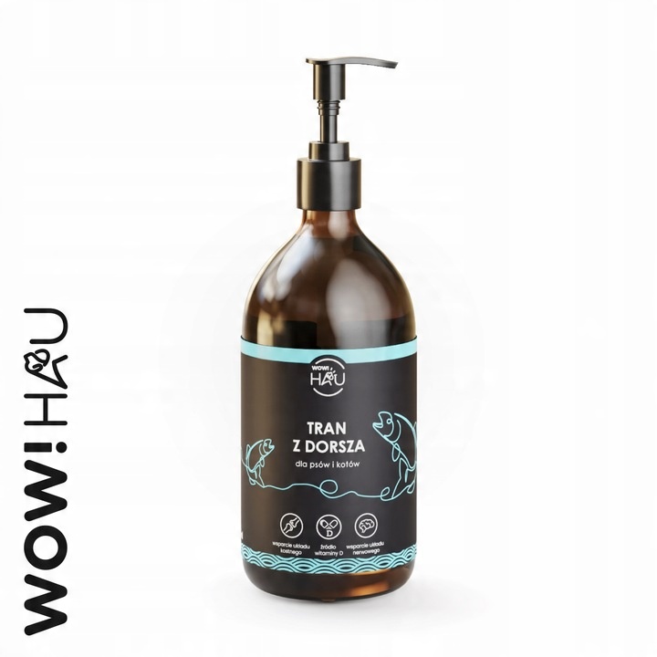 Oleje i tłuszcze dla kota, dla psa WOW! HAU olej 500 ml 1 szt.