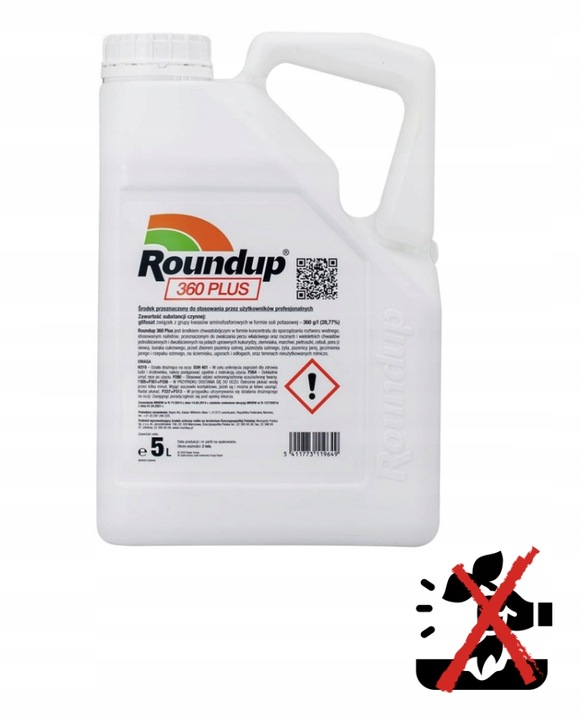 ŚRPDEK NA CHWASTY ROUNDUP 360 PLUS 5L